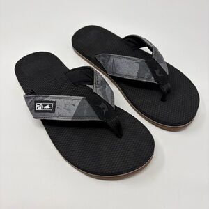 Pelagic Black and Gray Flip Flops Men’s Size 8 New Without Tags.